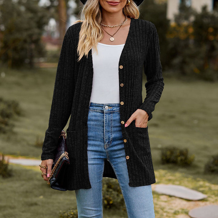 Damen Strickjacke mit strukturiertem Muster und praktischen Taschen Drune