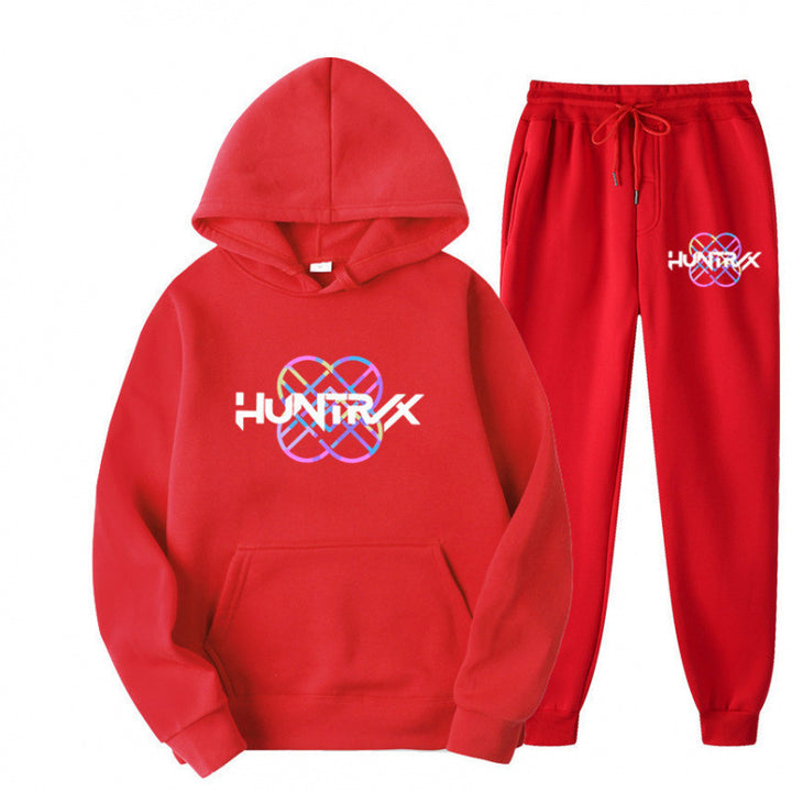 Damen Sweatanzug mit modernem Grafikdesign und lässiger Passform Drune