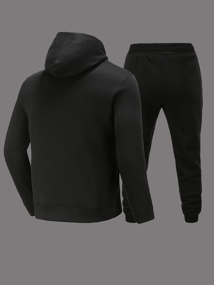 Damen Kapuzenjacke und Jogginghose Set mit auffälligem Webdesign Drune