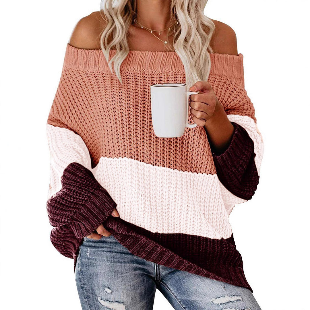 Damen lässiger Strickpullover Drune