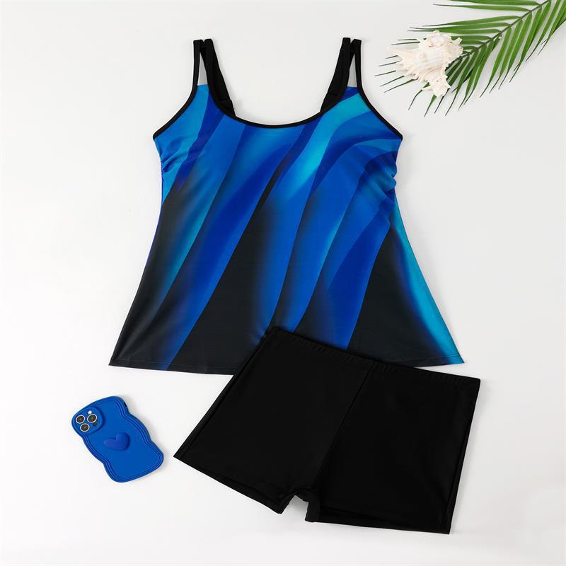 Damen Tankini-Set mit figurbetonendem Schnitt und sportlichen Shorts Drune