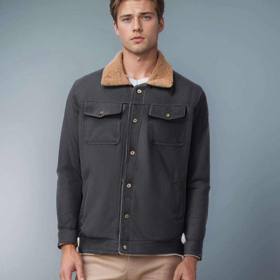 Herren vielseitige Freizeitjacke mit weichem Kragen Drune