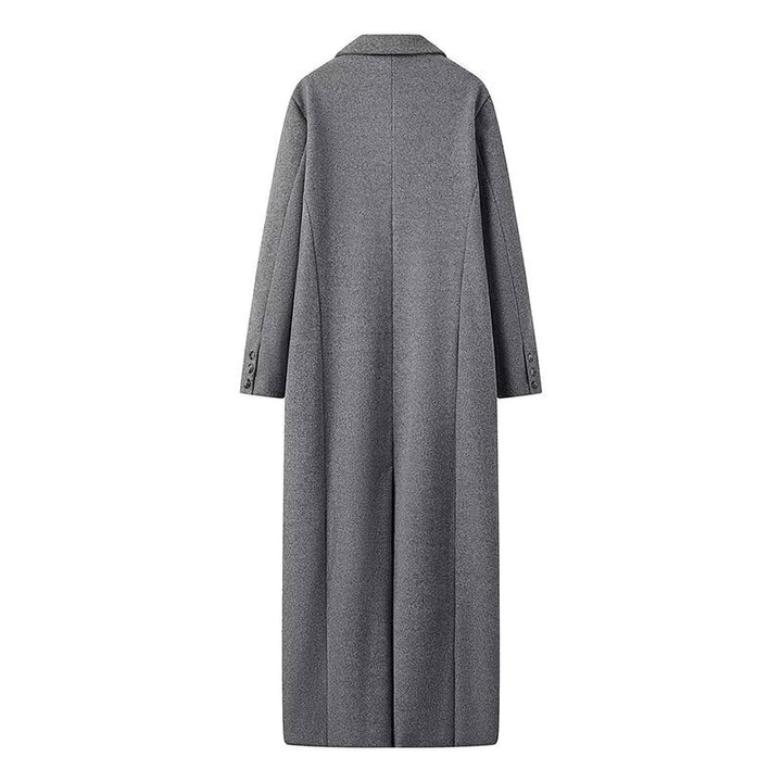 Damen eleganter Übermantel im klassischen Design mit doppelter Knopfleiste Drune