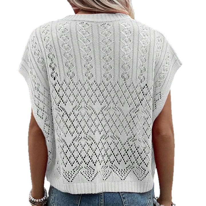 Damen Strickoberteil mit luftiger Lochstruktur Drune