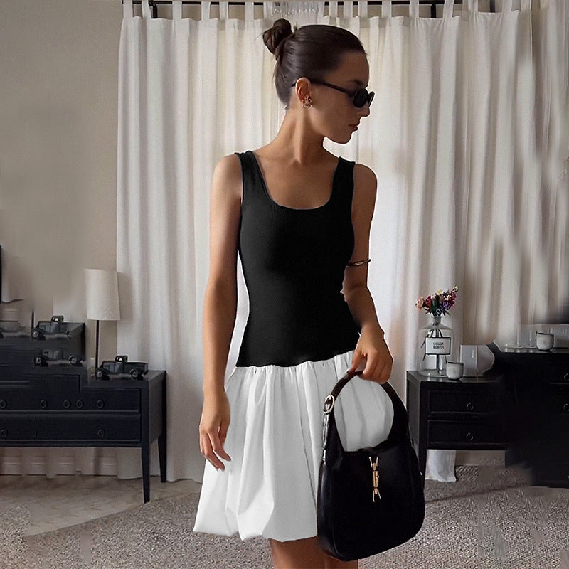 Damen Sportives Mini-Kleid mit lässigem Schnitt und voluminösem Rock Drune