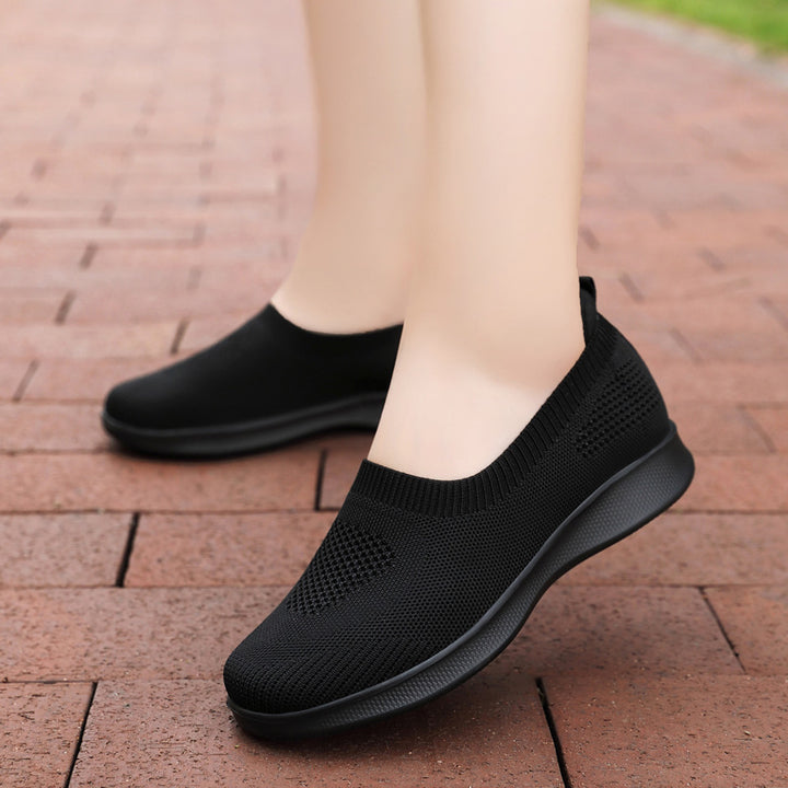 Damen nan nahtloser Slip-On Komfortschuh mit elastischem Maschenobermaterial und federleichter EVA-Laufsohle Drune