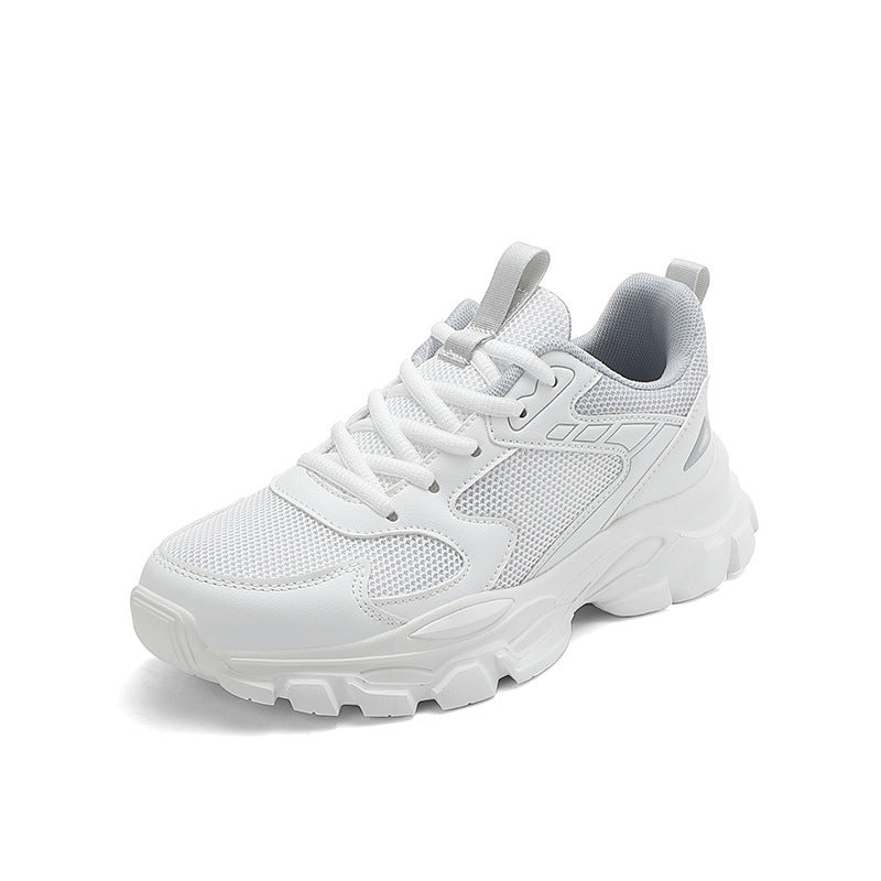 Unisex nan voluminöse Plateau-Sneaker mit atmungsaktivem Mesh, stoßdämpfender Zwischensohle und rutschfester Profilsohle Drune