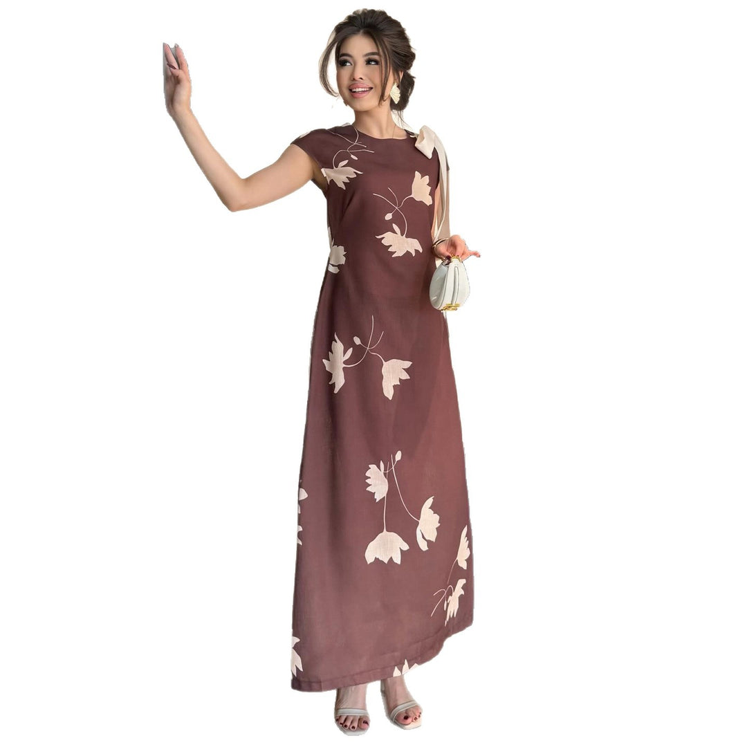 Damen Maxi-Kleid mit floralem Design Drune