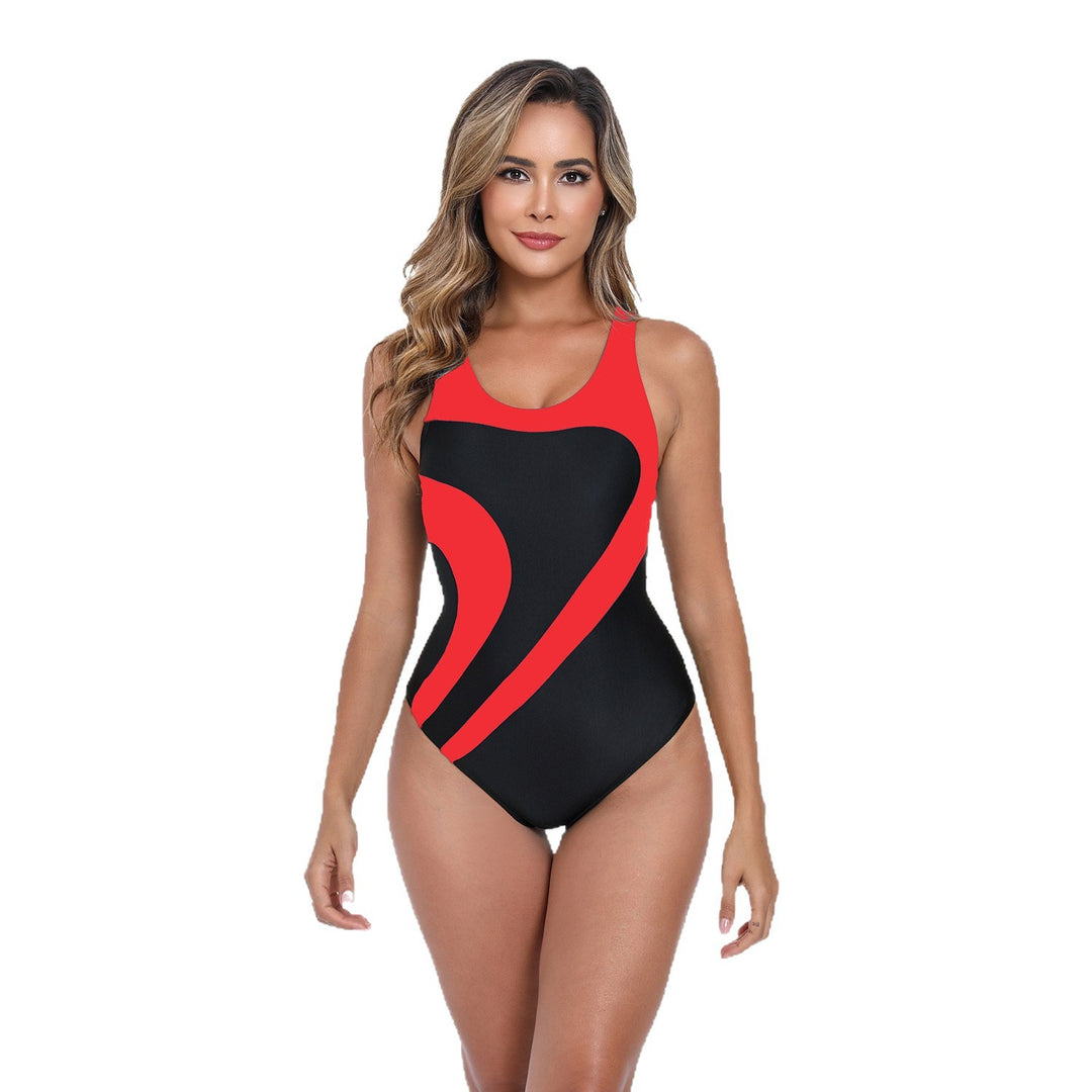 Damen Sportlicher Einteiler Badeanzug mit ergonomischem Schnitt Drune