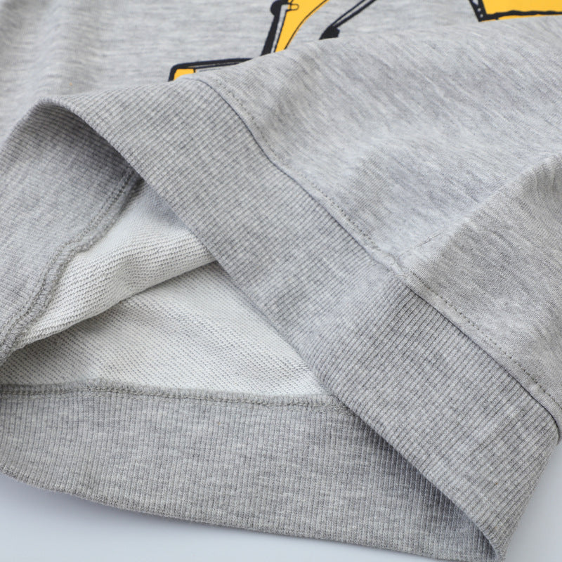 Jungen Sweatshirt mit kreativem Baukran-Design Drune