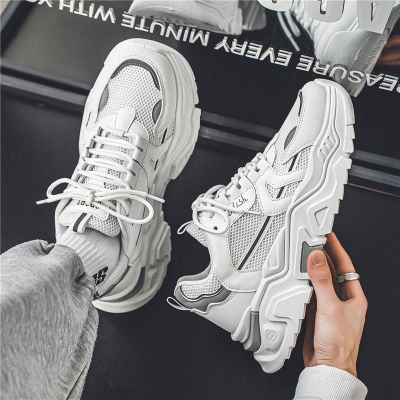 Damen Sportliche Chunky Sneakers mit atmungsaktiver Mesh-Oberfläche und stabiler Sohle Drune