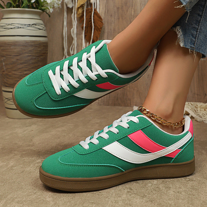 Damen Sportliche Sneakers mit atmungsaktivem Textil-Obermaterial und rutschfester Sohle Drune