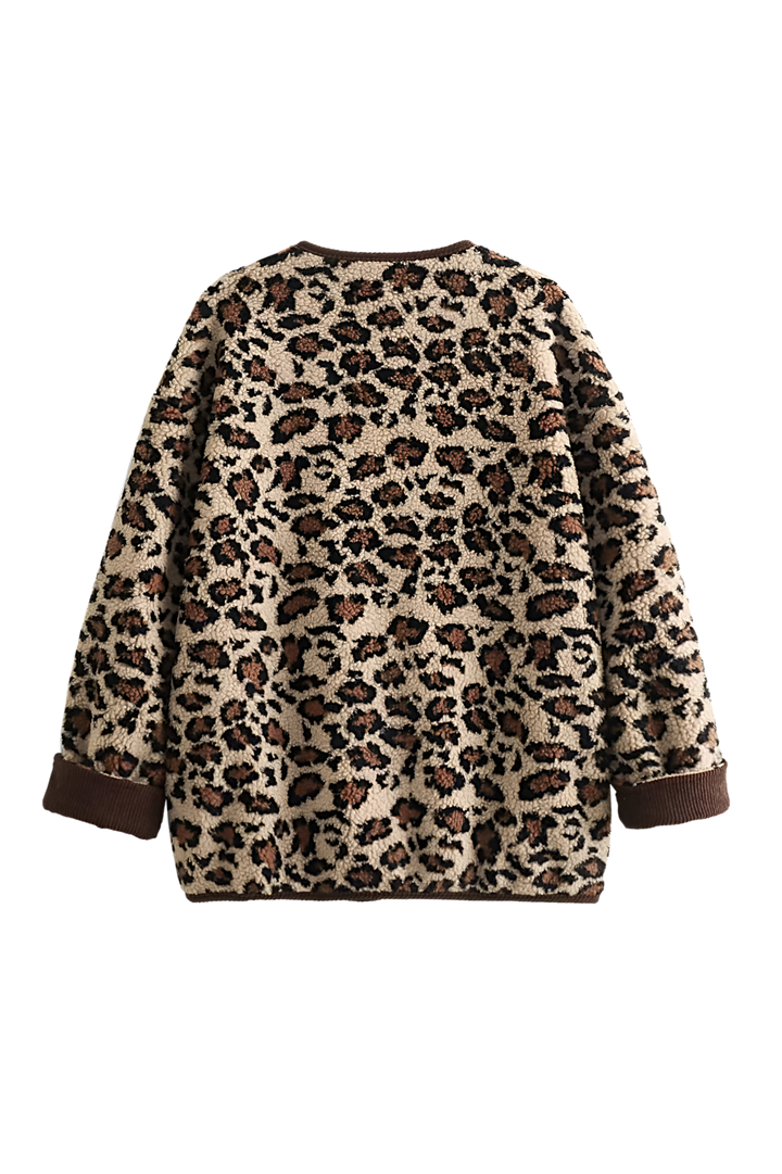 Drune | Lässiger Cardigan Tierdruck Bequem und Stilvoll