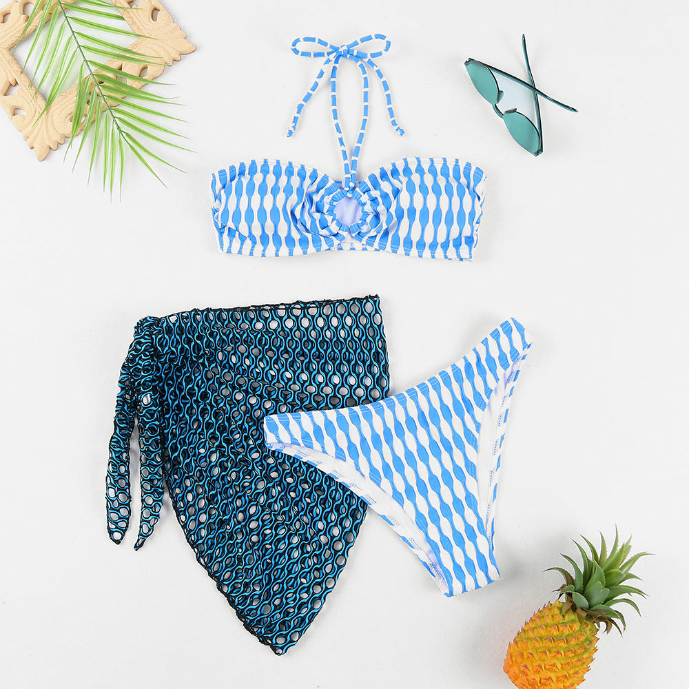 Damen Bikini-Set mit stylischem Wickeltuch Drune