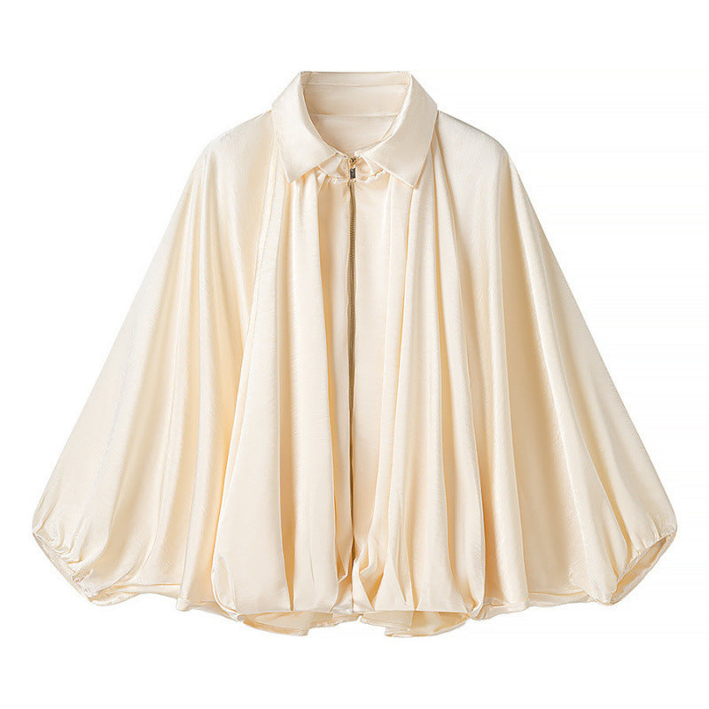 Damen fließende Bluse mit Anlassgarnitur Drune
