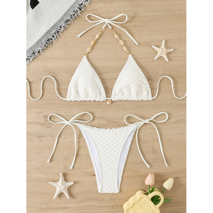 Damen Triangel-Bikini mit raffinierter Häkel-Optik Drune