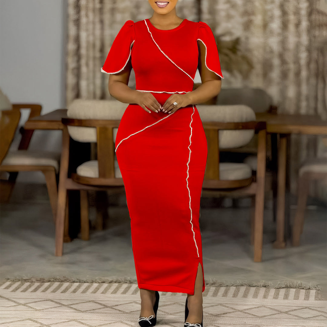 Damen Maxikleid mit elegantem Schnitt und modischen Details Drune