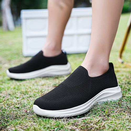 Unisex nan sockenähnlicher Strick-Slipper mit anatomischem Komfortfußbett und flexibler Leichtsohle Drune