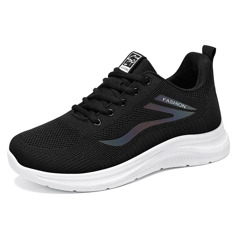 Unisex nan leichte Strickfreizeitsneaker mit gepolsterter Fersenstütze und rutschfester Profilsohle Drune
