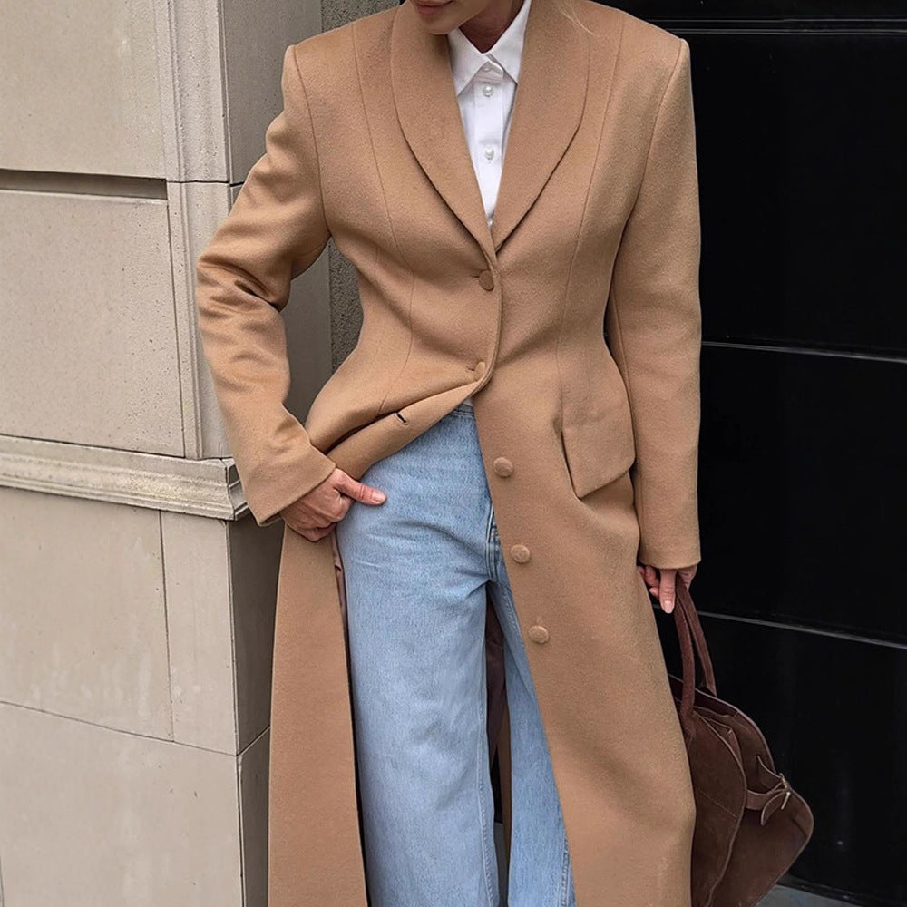 Damen Elegante Oversized Blazerjacke Drune
