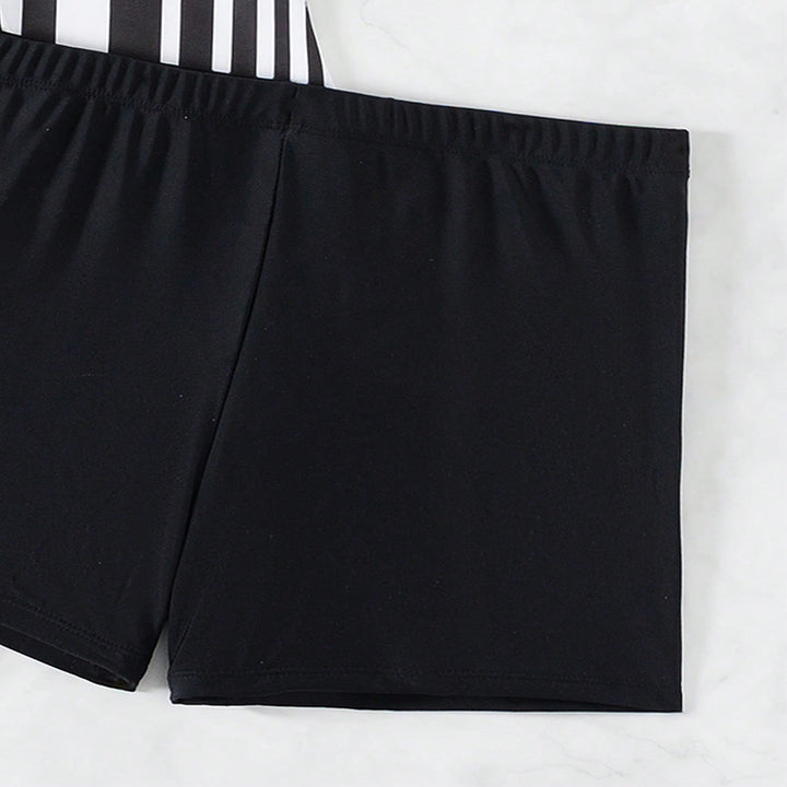 Damen Tankini mit Streifenmuster und verstellbaren Trägern Drune