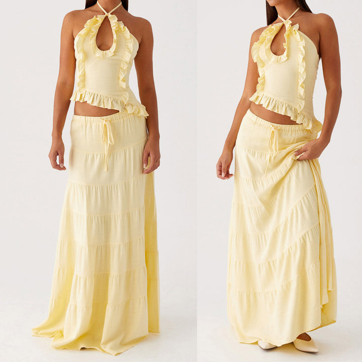 Damen Blusenkleid mit floralen Details Drune