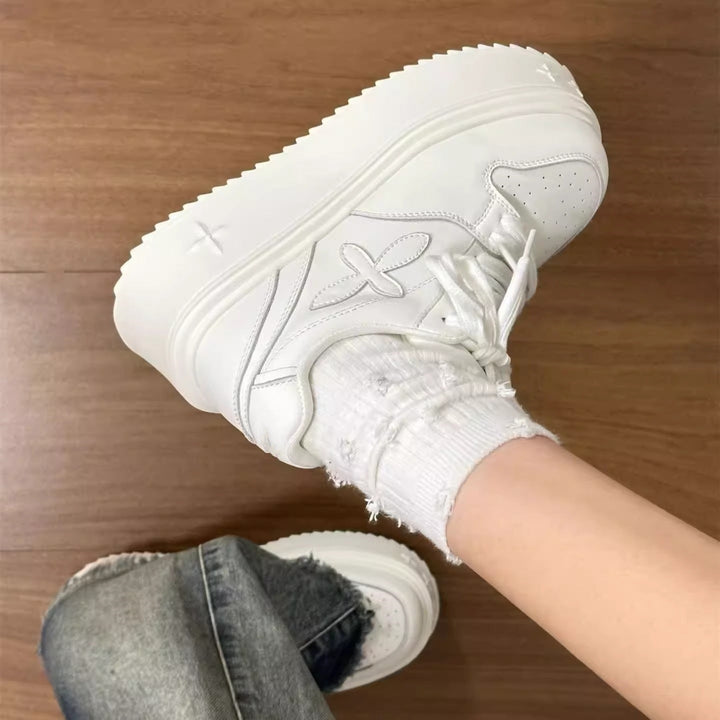 Damen High-Top Platform Sneakers mit modischem Design und komfortabler Dämpfung Drune