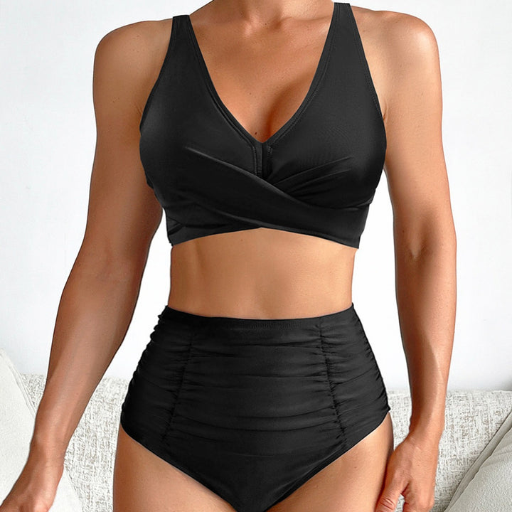 Damen Hochtaillierter Bade-Bikini Drune