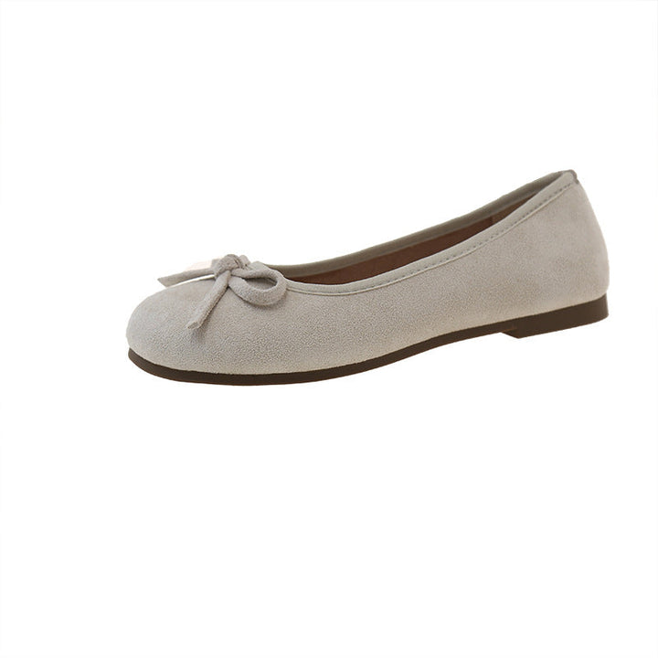 Damen Komfortable Ballerinas mit dekorativen Schleifen und hochwertigem Obermaterial Drune