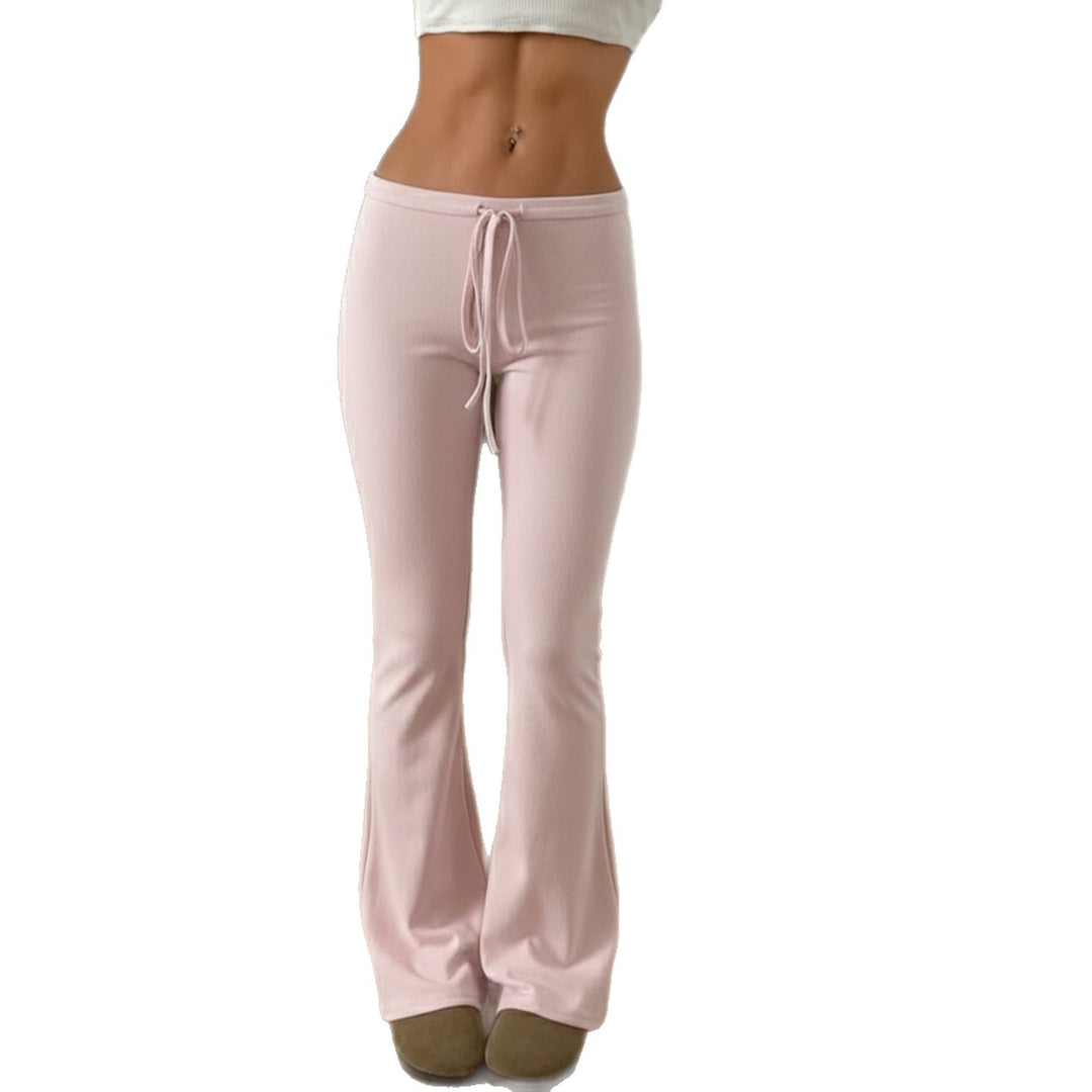 Damen comfortabele Flared-Hose mit verstellbarem Bund Drune
