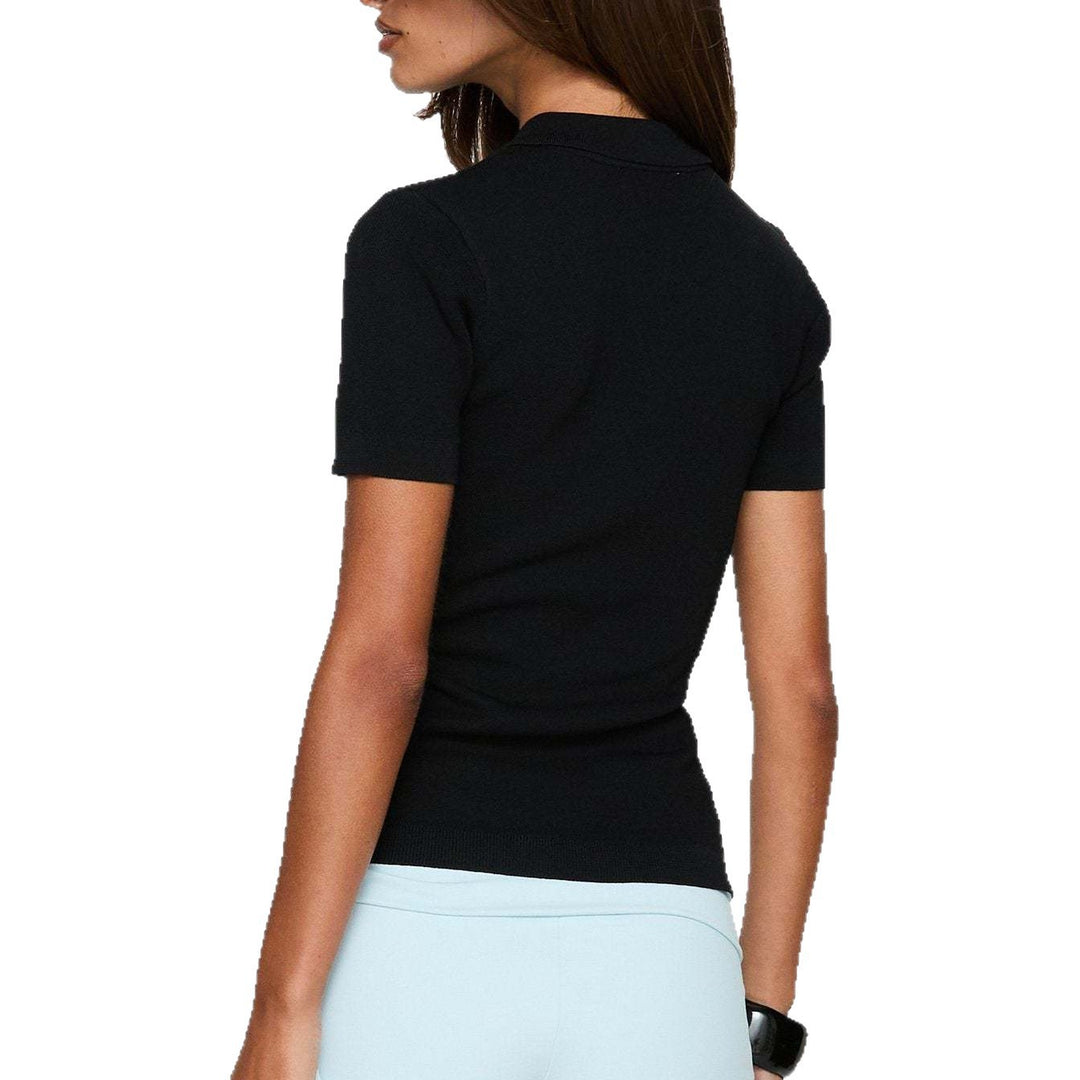 Damen figurbetontes Polo-Shirt mit schickem Cut-Out Drune