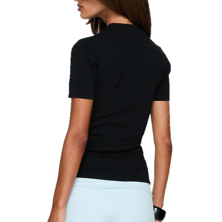 Damen figurbetontes Polo-Shirt mit schickem Cut-Out Drune