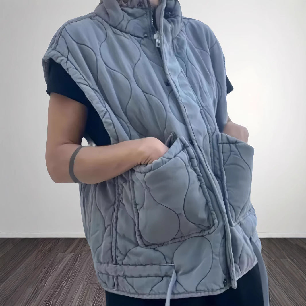 Damen Steppweste mit praktischen Taschen Drune