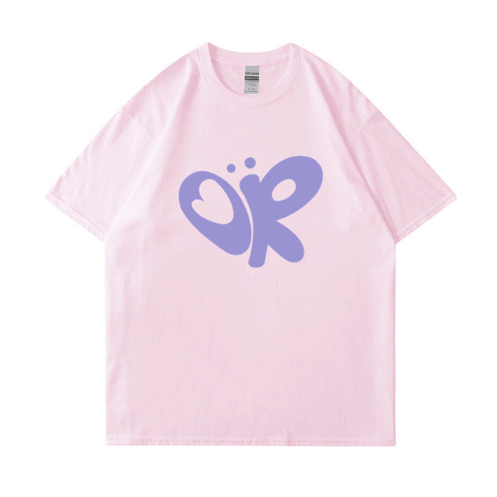 Damen lässiges T-Shirt mit einzigartigem Grafikdruck Drune