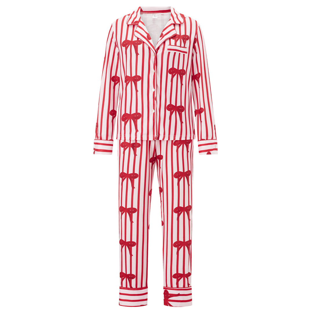 Damen Pyjama mit festlichem Design Drune