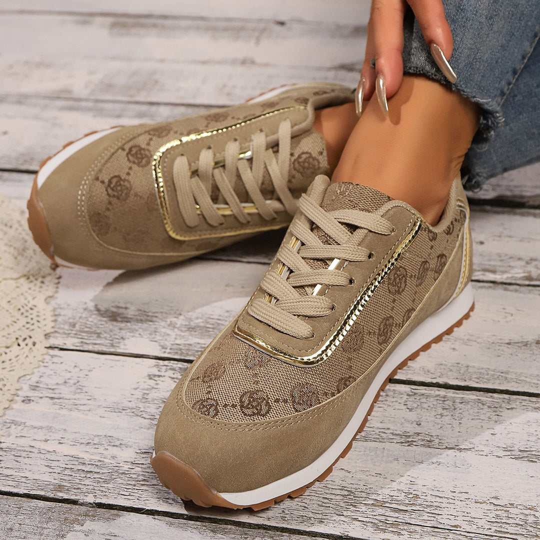 Drune | Bequeme Flache Schuhe mit Blumenduschen
