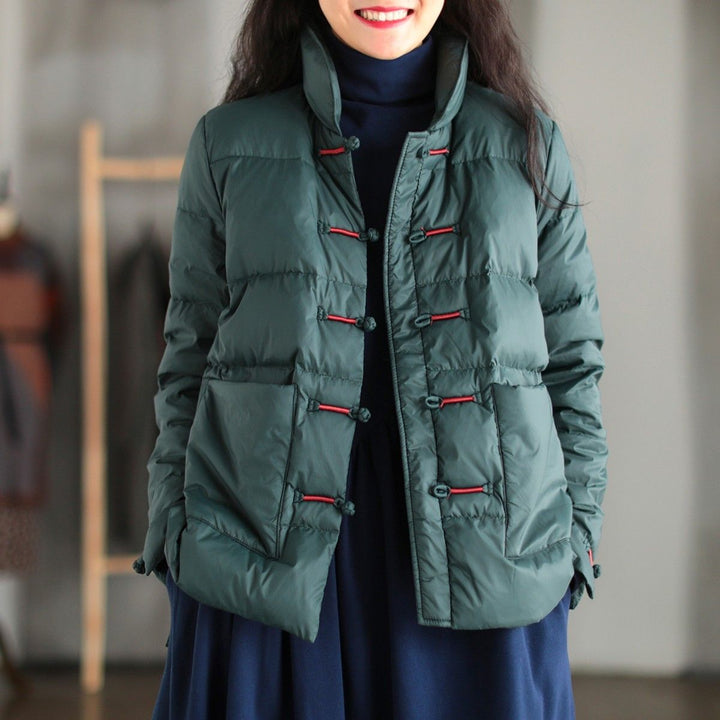 Damen Leichte Steppjacke mit Stehkragen und praktischen Taschen Drune