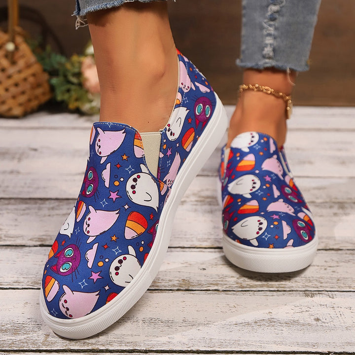 Damen Freizeit-Sneaker mit sportlichem Motiv Drune