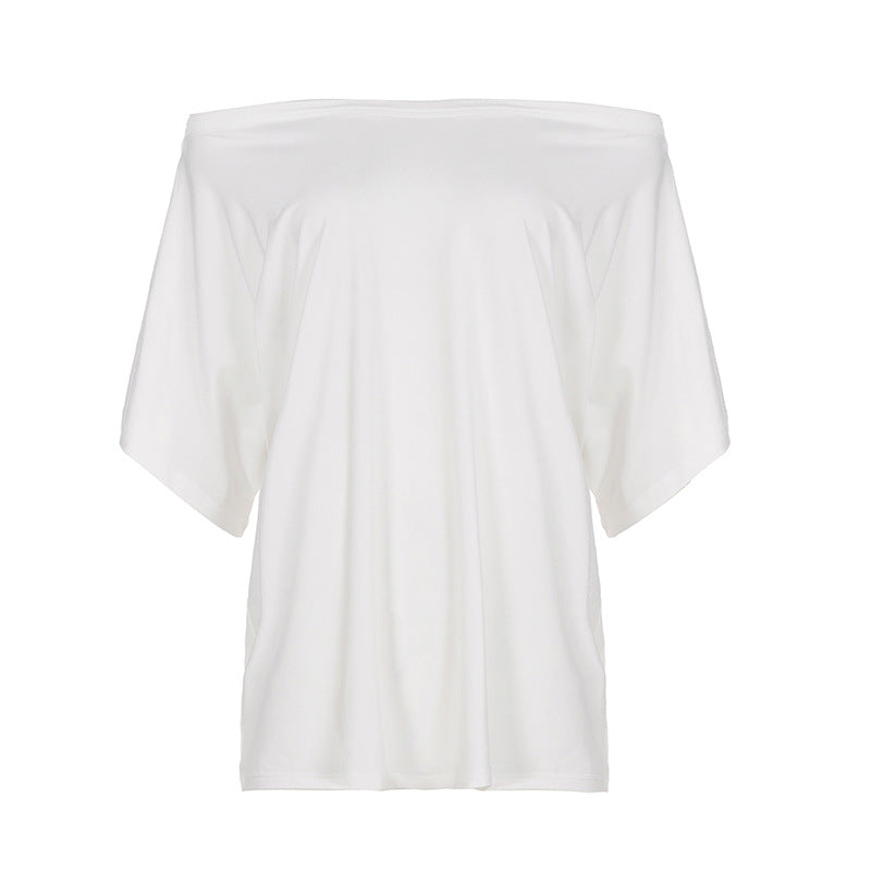 Damen lässiges Oversize-T-Shirt aus weichem Jersey Drune