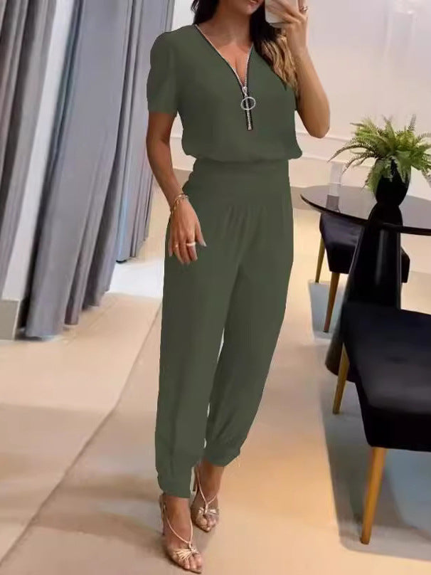 Damen Lässiger mit elegantem V-Ausschnitt und perfektem Sitz Drune