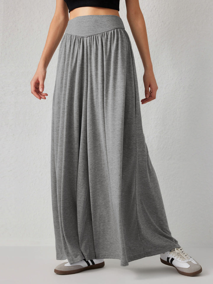 Damen weite Jersey-Hose mit hohem Bund Drune