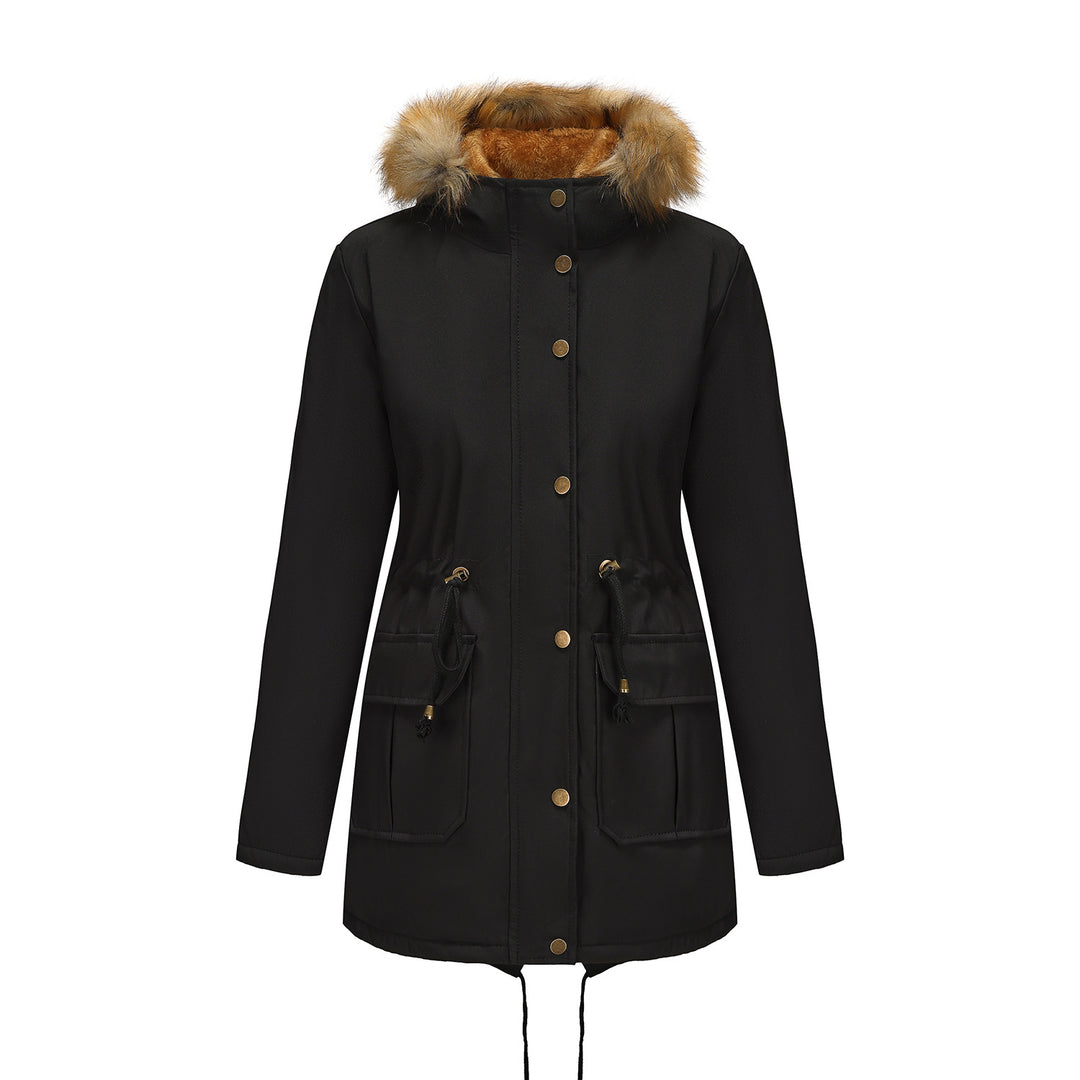 Damen Winterparka mit Pelzkragen Drune