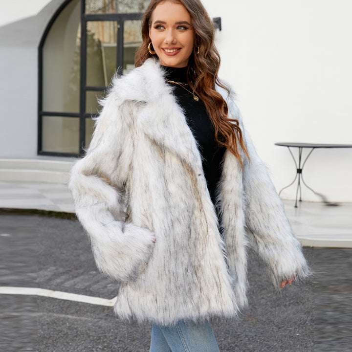 Damen Kunstpelzjacke Drune