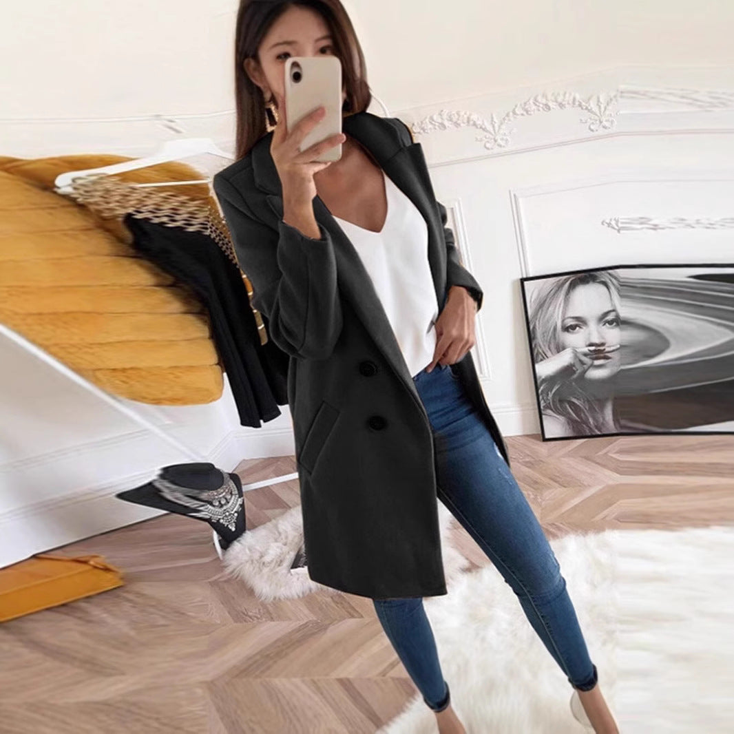 Damen Blazer im doppelten Knopfdesign Drune