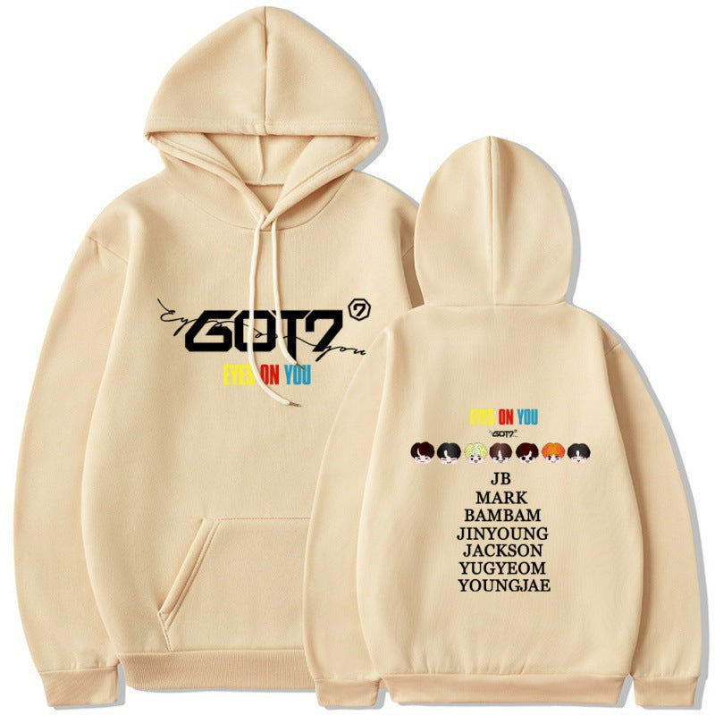 Damen Kapuzensweater mit einzigartigem GOT7 Design und bequemer Passform Drune