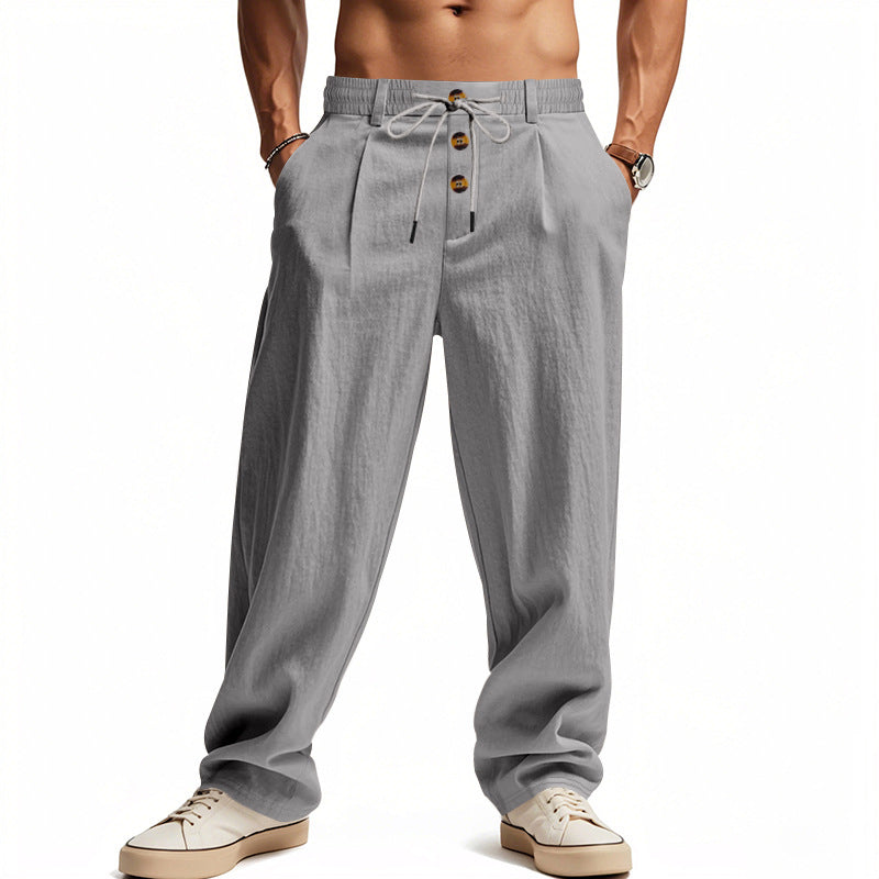 Herren Leinenhose mit Atmungsaktiv & Verstellbarer Kordelzug | Drune V2
