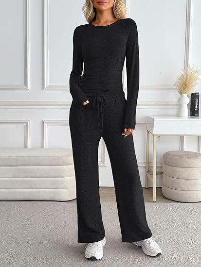 Damen gemütliches Lounge-Set mit weitem Schnitt Drune