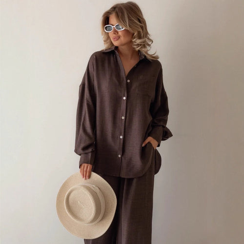 Damen Komfortables Lounge-Set aus weichem Material Drune