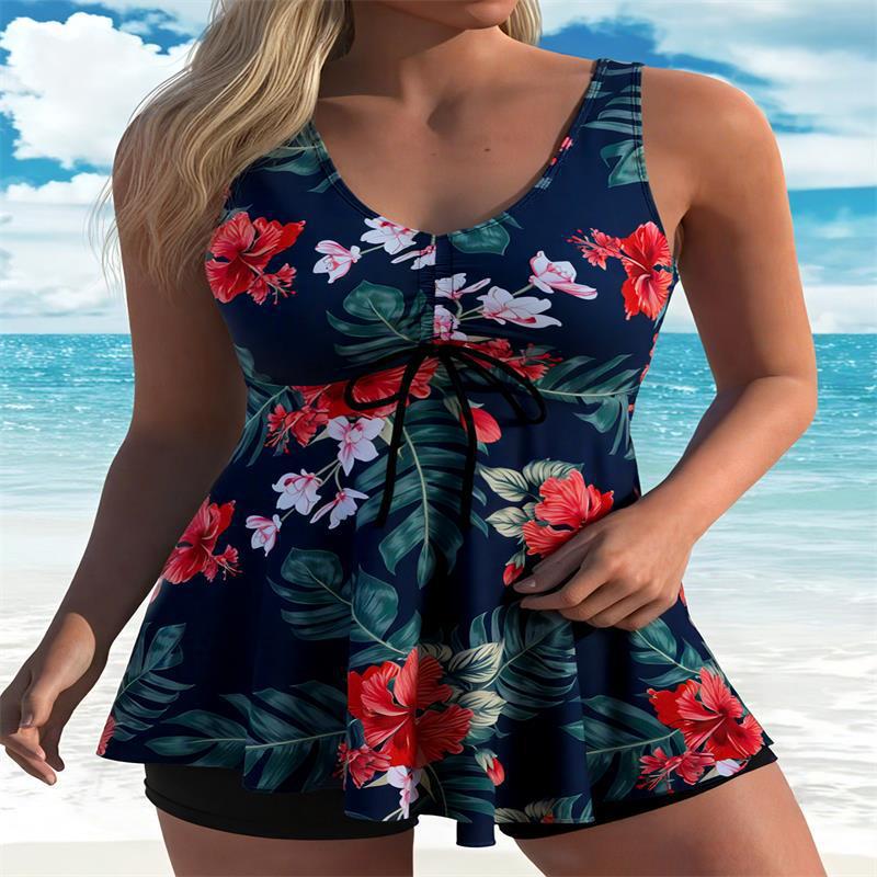 Damen Strandkleid mit dynamischem Zebra-Design Drune