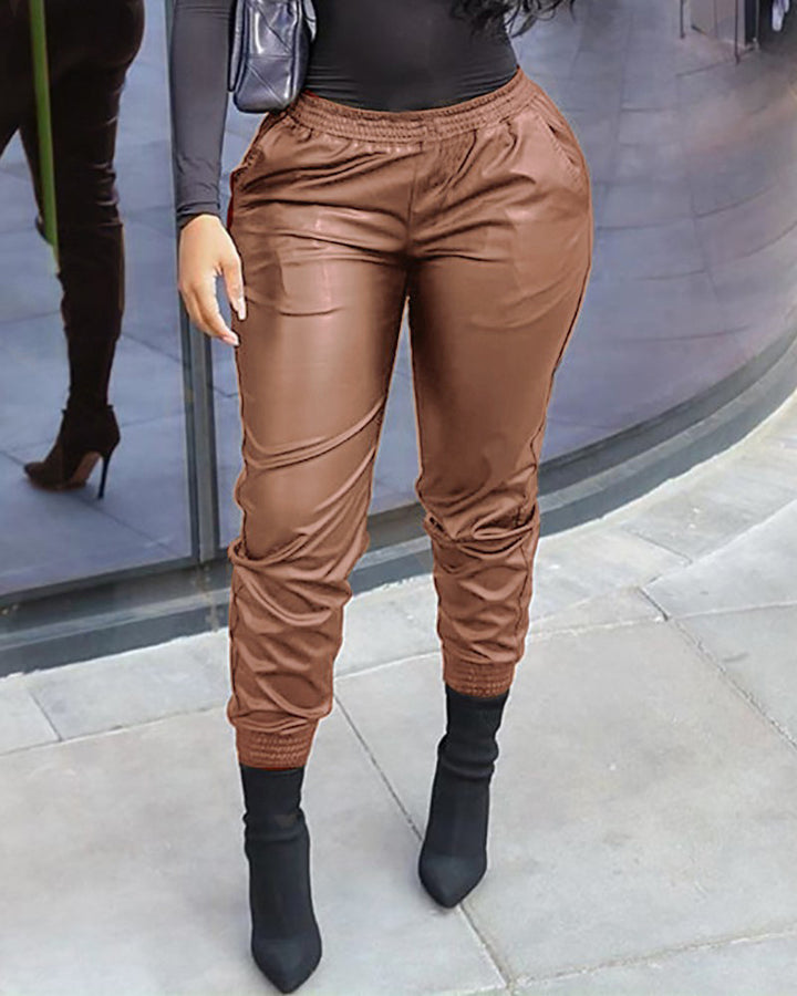 Damen sportliche Lounge-Hosen mit Raffung Drune